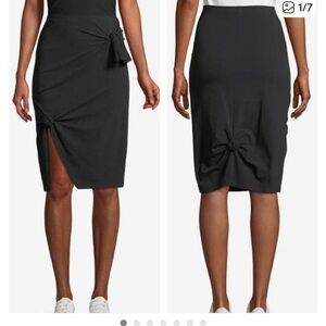 HELMUT LANG A-LINE KNOT SKIRT NWOT SIZE MEDIUM BLACK